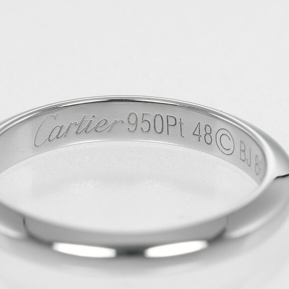 CARTIER Declaration Ring Pt950Platinum #4.5(US Size) 4.1g Women - Picture 4 of 10